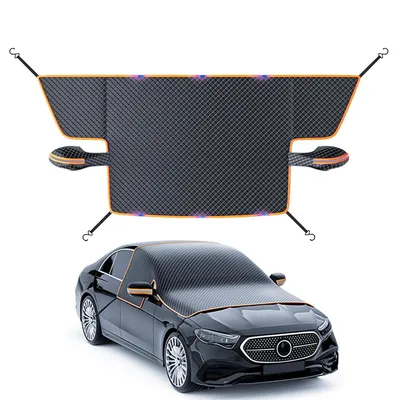 Produktbild von Scheibenabdeckung Winter, 600D wasserdicht, 360° reflektierende Streifen, 263×117 cm, für die meisten Autos, effektiver Frost- & Schneeschutz