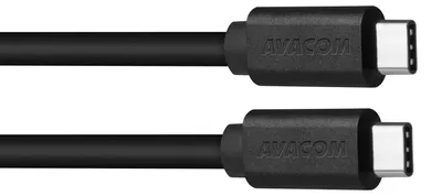 Productafbeelding van AVACOM USB-C naar USB-C datakabel en oplaadkabel, 40 cm, zwart