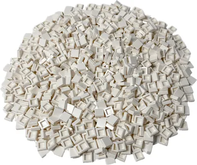 Produktbild von LEGO® 1x1 Fliesen Viertelkreis Weiß - 25269 NEU! Menge 50x