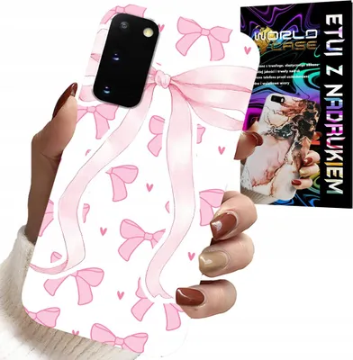 Immagine prodotto di Custodia Per Samsung Galaxy S20 - Custodia Con Nastri Rosa E Design Alla Moda