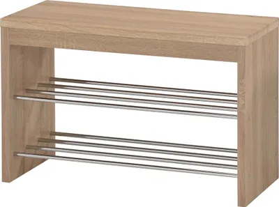 Obrázok produktu pre Halmar Botník s lavicou ST-7 - dub sonoma / chróm