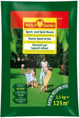 Obrázok produktu pre Wolf Garten Trávnikové semená / Semená na športový trávnik LG125 pre 125m²