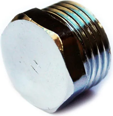 Produktbild von Flachstecker Messing verchromt 3/4" GZ