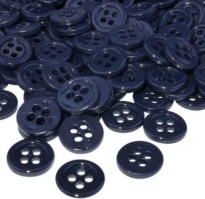 Immagine prodotto di Set di perline in plastica, 100 pezzi, blu scuro, Ø 11,5 x 2 mm