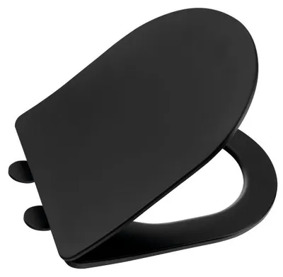 Produktbild von Sapho PACO WC-Sitz, SLIM, Soft Close, Easy Take, Schwarz matt