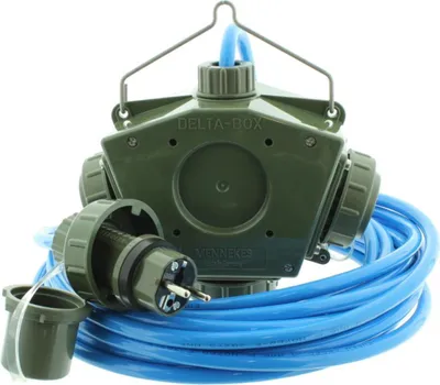 Produktbild von Stromverteiler KALLE Aquasafe Delta-Box SCHUKO IP68 EXTREME BUND 50 Meter