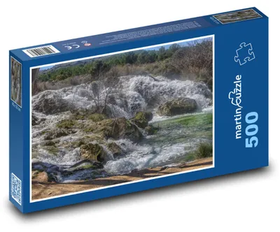 Zdjęcie produktu dla Puzzle 500 Rzeka i Wodospady w Przyrodzie - martinpuzzle
