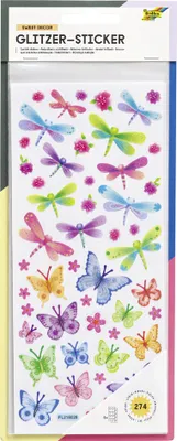 Produktbild von folia Glitzer-Sticker "Exotic"