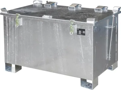 Produktbild von Lithium-Ionen-Lagerbehälter BxTxH 800x1200x750 mm, 220 Liter, verzinkt