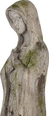 Zdjęcie produktu dla Clayre & Eef Figurka dekoracyjna Maryja 15x15x67 cm Beżowy plastik