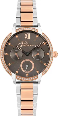 Produktbild von Police Damen Armbanduhr Edelstahlband Day Date PL16043BSTR.39M
