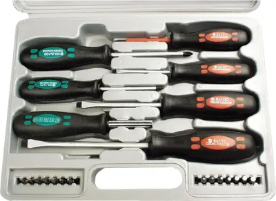 Produktbild von BRÜDER MANNESMANN Schraubendreher-Satz, 21-teilig, mit Bits