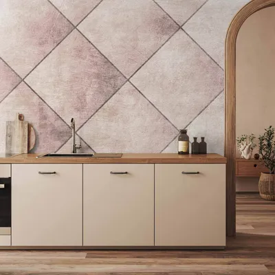 Produktbild von Vlies Fototapete - Perfect cuts - geometric symmetrical tiled pattern with pattern 350x245 cm Muster f-A-10034-a-b