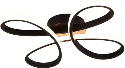 Produktbild von Trio Fly LED Deckenleuchte 22W dimmbar Schwarz Matt warmweiss