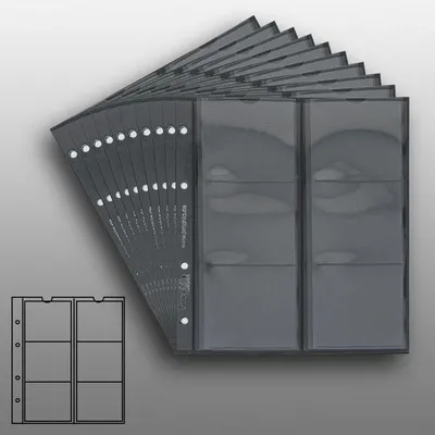 Produktbild von Prophila Collection 10 kleine Münzhüllen für je 6 Münzen und Medallien bis 64 mm Durchmesser