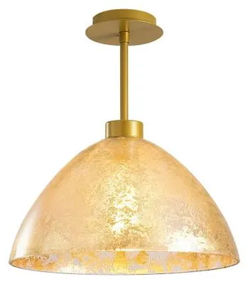 Image de Plafonnier Luminaire en métal et verre doré Ø34 cm hauteur 37 cm E27 40 W IP20