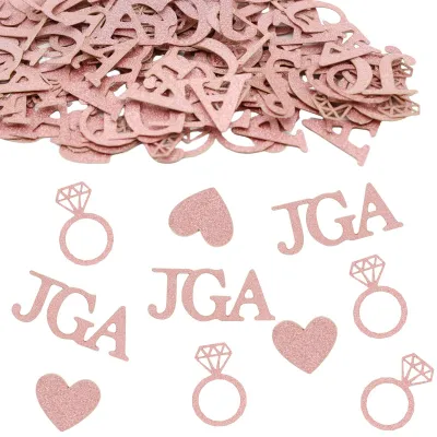100er Set Roségold Konfetti für Junggesellinnenabschied