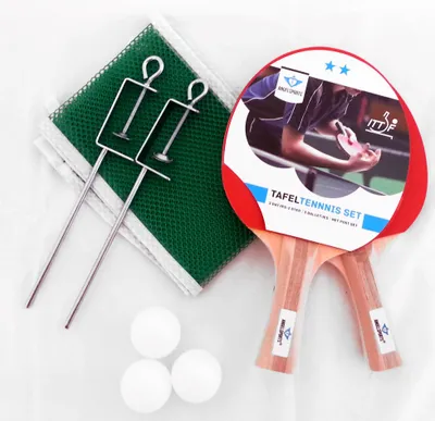 Produktbild von Tischtennis-Set mit Netzpfosten und 3 Bällen