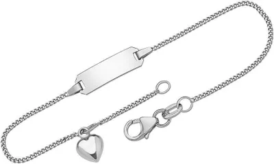 Produktbild von Armband mit Herzmotiv aus 375er Weißgold ID1030-G