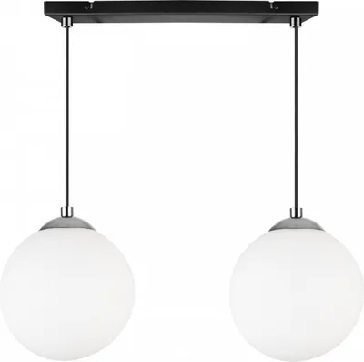 Obrázek produktu pro Light-Home Florence stínidlo závěsné lampy - stropní industriální lampa do obývacího pokoje ložnice a jídelny - závěsná lampa sklo s kovem - 2 světla - chrom