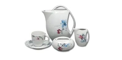 Produktbild von Thun 1794 Loos, Kaffeeservice, tschechisches Porzellan, Blumen, Thun, 15 d.