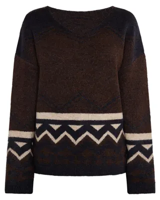 Immagine prodotto di Maglione da donna IMALA - marrone multicolore, taglia M/L