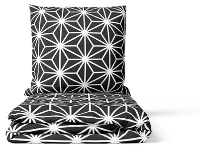 Produktbild von 2-tlg Bettwäsche Star 155x220 + 80x80 cm mit YKK Reißverschluss Garnitur Geometrisch Star