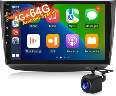 Image de Système multimédia Android pour autoradio – Unité d'infodivertissement – Écran tactile – Écran de 9 pouces – Compatible CarPlay