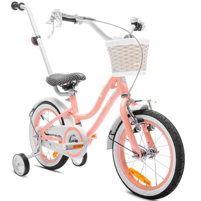 Zdjęcie produktu dla Rower dla dziewczynki 14 cali 3-5 lat Heart Bike morelowy Sun Baby