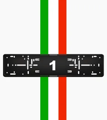 Zdjęcie produktu dla 2x WŁOCHY EDITION NEW FLAG Ramka uchwytu tablicy rejestracyjnej Oryginalna ALTI GIRI Premium