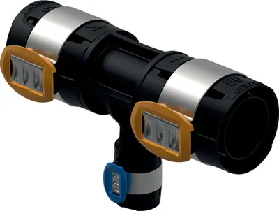 Zdjęcie produktu dla Geberit trójnik zredukowany FlowFit PPSU DN40/32/32 50/40/40mm