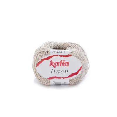 Produktbild von LINEN von Katia - BEIGE/CRUDO (7) - 50 g / ca. 112 m Wolle