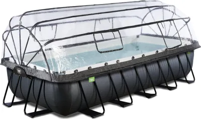 Zdjęcie produktu dla EXIT Black Leather Basen Stelażowy 540x250x100cm, Basen Naziemny, Czarny