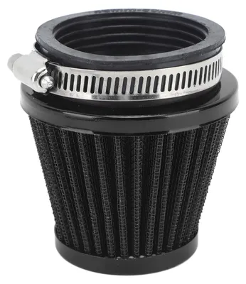 Zdjęcie produktu dla Uniwersalny filtr powietrza o grubym splocie, 50 mm, do motocykli terenowych, quadów i pit bike'ów – kolor czarny