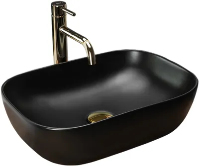 Zdjęcie produktu dla Umywalka nablatowa Rea Belinda Black Mat