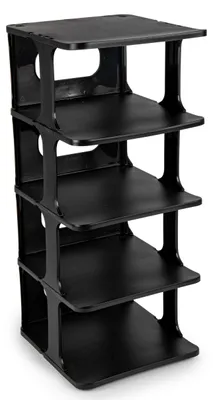 Produktbild von Plasticforte Schuhregal - stapelbar - schwarz - 26 x 25 x 58 cm