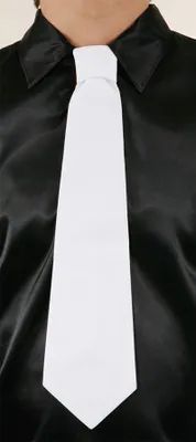 Produktbild von Weißer Binder Krawatte Kostüm Accessoire Fasching Schlips Verkleidungszubehör