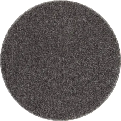 Immagine prodotto di Tappeto da bagno SANTA cerchio pianura antiscivolo, morbido - grigio grigio ruota 100 cm