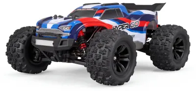 Imagen del producto de Amewi Hyper Go Truggy V2, tracción 4x4, motor brushless, escala 1:16, listo para usar, color azul/rojo