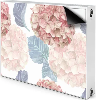 Produktbild von Magnet Verkleidung Abdeckung Heizkörperabdeckung Heizkörperabdeckung 90x60 cm  - Hortensie