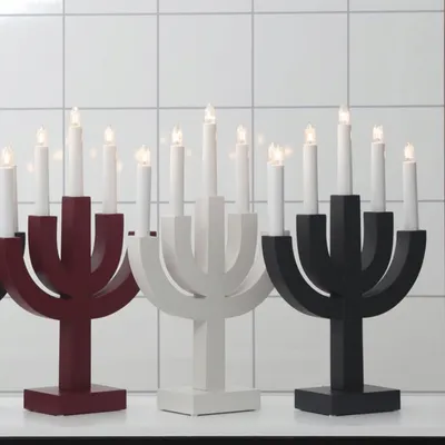 Produktbild von Star Trading 219-63, Leichte Dekorationsfigur, Grau, IP20, Weiß, 5 Glühbirne(n), E10