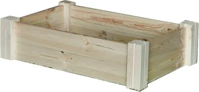 Produktbild von Garten Hochbeet Holz Pflanzbeet Frühbeet Blumenkasten Kräuterbeet Holzrahmen 117 x 77 x 32 cm (BxLxH)