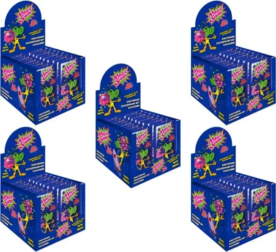 Produktbild von Pop Rocks Magic Gum Tutti Frutti 50Stk. im Display knisternder Kaugummi (5er Pa