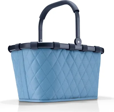 Produktbild von reisenthel carrybag, Einkaufskorb, Picknickkorb, Tragetasche, Frame Rhombus Blue, 22 L, BK4102