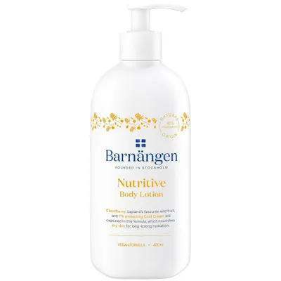 Zdjęcie produktu dla Barnängen Nutritive Body Lotion, Balsam, Kobiety, Nawilżający, Skóra sucha, Bardzo sucha skóra, 400 ml, Maliny moroszki
