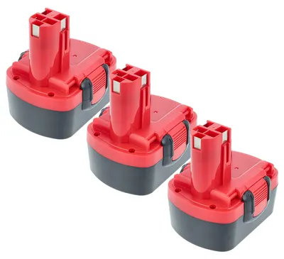 Produktbild von EXTENSILO 3x Akku kompatibel mit Bosch 3660CK, 3660K, 3454-01, 3454SB, 33614-2G, 3670, 3454, 34614, 35614, 33614 Werkzeug (3300 mAh, NiMH, 14,4 V)