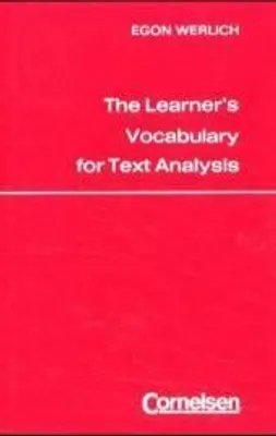 Immagine prodotto di The Learner's Vocabulary for Text Analysis