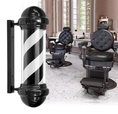 Zdjęcie produktu dla Plafon słupek lampa led barberska barberski barber znak reklama salon 124.5cm