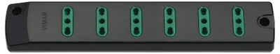 Produktbild von VIMAR FP00406 Mobile Steckdosenleiste 2P+T 16 A 250 V, mit 6 Ausgängen, Schwarz