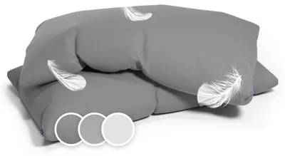 Produktbild von Sleepwise Weicher Kissenbezug 40 x 80, 1500TC  Getestet, 2er-Set Microfaser-Kissenbezug 40x80 cm, Flauschige Kissenbezüge Hypoallergen & Atmungsaktiv, 40x80cm Kissenbezug mit Reißverschluss